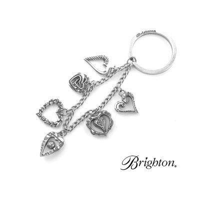 画像1: ブライトン ハート キーホルダー キーチェーン ハンドバッグ チャーム アメリカン アクセサリー（シルバー）/Brighton Collectibles Key Fob Handbag Charm