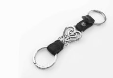 画像2: ブライトン ハート キーホルダー キーリング ハンドバッグ チャーム アメリカン アクセサリー（シルバー・ブラック）/Brighton Collectibles Key Fob Handbag Charm (2)