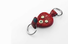 画像2: ブライトン ハート ラインストーン レザー キーホルダー キーリング ハンドバッグ チャーム アメリカン アクセサリー（レッド・シルバー・ゴールド）/Brighton Collectibles Key Fob Handbag Charm (2)