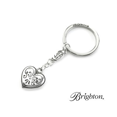 画像1: ブライトン ハート キーホルダー キーリング ハンドバッグ チャーム アメリカン アクセサリー(シルバー)/Brighton Collectibles Key Fob Handbag Charm