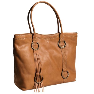 画像1: FRYE フリンジ トートバッグ（コニャック）/FRYE Tote bag(Cognac/Women)
