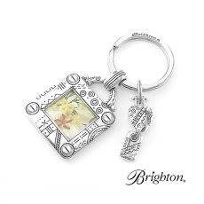 画像1: ブライトン 写真入れつき キーホルダー キーリング ハンドバッグ チャーム アメリカン アクセサリー（シルバー）/Brighton Collectibles Key Fob Handbag Charm (1)