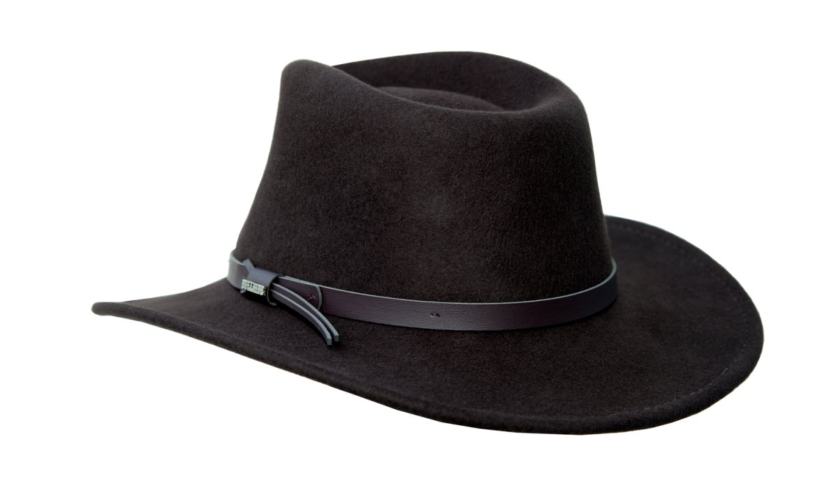 画像3: ブルハイド クラッシャブル ロールアップ ウール ハット ボイジャー（ブラウン）大きいサイズもあり/Bullhide Crashable Rolled Up Wool Hat Voyager(Chocolate)  (3)