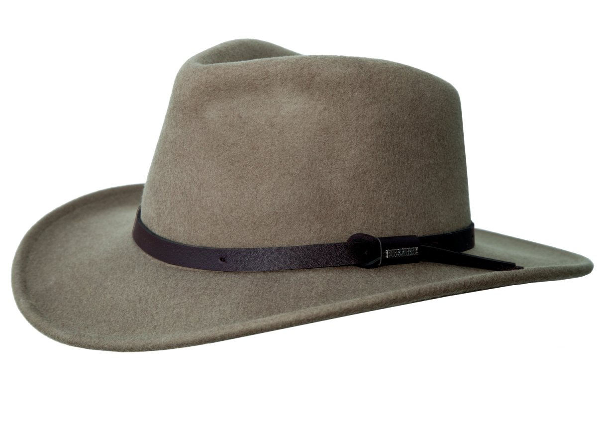 画像2: ブルハイド クラッシャブル ロールアップ ウール ハット ボイジャー（サンド）/Bullhide Crashable Rolled Up Wool Hat Voyager(Sand)  (2)