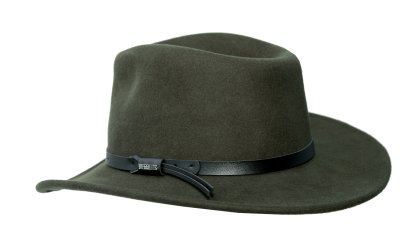 画像2: ブルハイド クラッシャブル ロールアップ ウール ハット ボイジャー（オリーブ）大きいサイズもあり/Bullhide Crashable Rolled Up Wool Hat Voyager(Olive) 