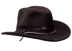 画像2: ベイリー ウインドリバー パッカブル ウール ハット（ビーバーブラウン）大きいサイズもあり/Bailey Wind River Packable LiteFelt® Wool Hat(Beaver)  (2)