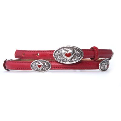 画像2: レディース ハート ベルト(レッド・ブラック)【訳あり商品-SDGs】/Heart Belt(Red/Black)