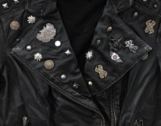 画像3: スカリー メタルスタッズ レディース モーターサイクル ジャケット ライダー ジャケット(ブラック)/Scully Motorcycle Jacket Black(Women's) (3)