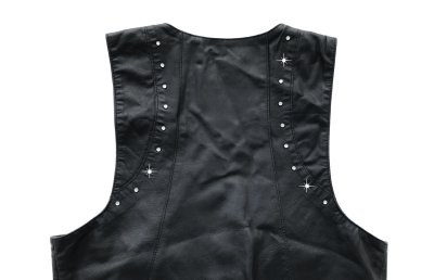 画像3: スカリー ラインストーン レディース レザー ベスト ブラック M/Scully Leather Vest Black(Women's)