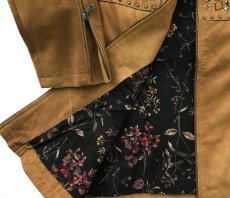 画像5: スカリー ビーズ&スタッズ フリンジ レザー ジャケット（バックスキン）/Scully Beaded Fringe Leather Jacket Buckskin(Women's) (5)