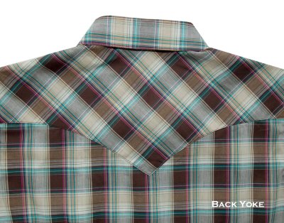 画像2: ラングラー スナップフロント ウエスタン シャツ ブラウン(長袖/レディース)M/Wrangler Long Sleeve Western Shirt Brown Plaid(Women's)