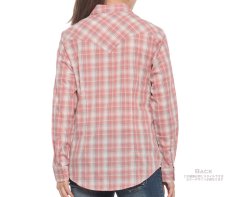 画像3: ラングラー スナップフロント ウエスタン シャツ フォレストグリーン（長袖/レディース）S/Wrangler Long Sleeve Western Shirt Green Plaid(Women's) (3)