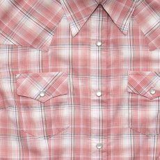 画像2: ラングラー スナップフロント ウエスタン シャツ ピンク（長袖/レディース）S/Wrangler Long Sleeve Western Shirt PInk Plaid(Women's) (2)
