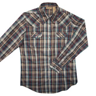 みなみGRANDPA WESTERN SHIRTウェスタンシャツブラウン マチガイナイ