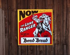 画像2: ウエスタン メタルサイン TIN サインボード Bond Bread THE LONE RANGER /TIN Advertising Sign (2)