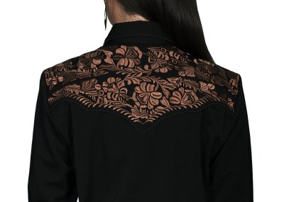画像2: スカリー 刺繍 ウエスタン シャツ（長袖/ブラック・ブラウン）S/Scully Long Sleeve Western Shirt(Women's) 