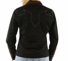 画像3: スカリー パイピング&アローチップ ウエスタン シャツ（長袖/ブラック）S/Scully Long Sleeve Western Shirt(Women's) (3)