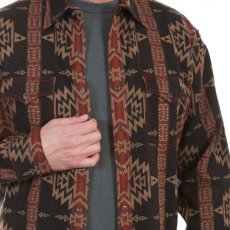 画像2: スカリー アズテック ウエスタンシャツ オーバーシャツ（長袖）M（身幅58cm）/Scully Long Sleeve Western Over Shirt Aztec Weave(Men's) (2)