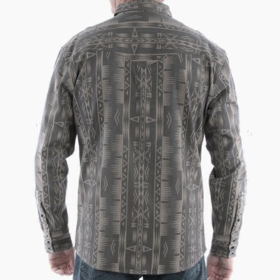 画像2: スカリー ウエスタンシャツ(長袖/サウスウエスト・トープ)L(身幅60cm,61cm,62cm)/Scully Long Sleeve Signature Shirt Western Shirt (Men's)