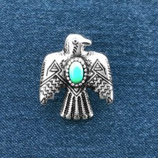 画像1: サンダーバード ウエスタン ハットピン ピンバッジ（シルバー）/Pins Thunderbird (1)