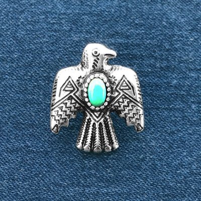 画像1: サンダーバード ウエスタン ハットピン ピンバッジ（シルバー）/Pins Thunderbird