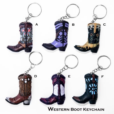 画像1: ウエスタンブーツ キーホルダー/Western Boot Keychain