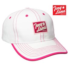 画像1: トニーラマ ブーツ キャップ（ホワイト・ピンク）/Tony Lama Boots Cap (1)
