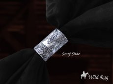 画像2: スカーフ スライド スカーフ留め ウエスタン 大判スカーフ ワイルドラグ用 チューブ（アンティークシルバー）/Austin Accent Inc. Scarf Slide Tube (Antique Silver) (2)