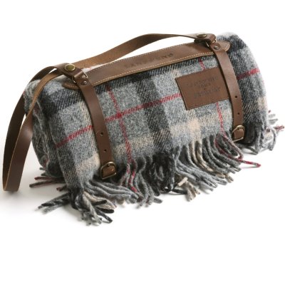 画像2: ペンドルトン モーターローブ グレーxブラック/Lands' End Home Motor Robe by Pendleton Grey/Black