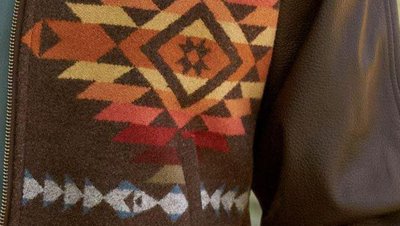 画像3: ペンドルトン ウール・レザー ジャケット ブラウン（Pueblo Dwelling）/Pendleton Cassidy Coat