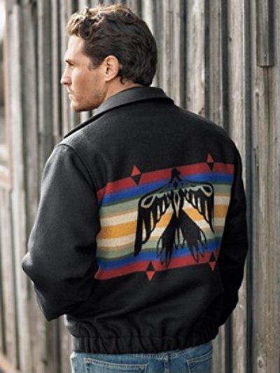画像2: ペンドルトン ウール ウエスタン ジャケット サンダーバード(ブラック)/Pendleton Wool Western Jacket Thunderbird(Black)