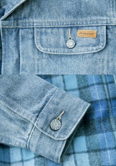 画像2: ペンドルトン デニム ジャケット（ライトブルー）/Pendleton Denim Jacket(Light Blue)   (2)
