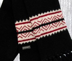 画像2: ウールリッチ フェアアイル マフラー（ブラック・ホワイト・レッド）/Woolroch Fairisle Muffler(Women's) (2)