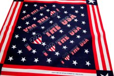 画像2: ハバハンク バンダナ アイ❤ラブ U.S.A アメリカ国旗 星条旗 ★スター ❤ハート/HAV-A-HANK Bandana I LOVE THE U.S.A (2)