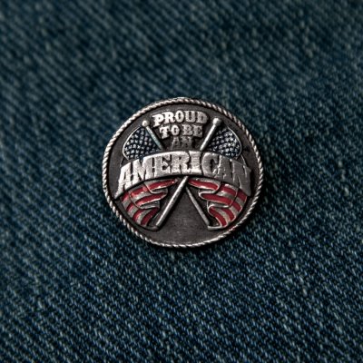 画像1: アメリカ国旗 星条旗 ピンバッジ ピンズ/Pin PROUD TO BE AN AMERICAN