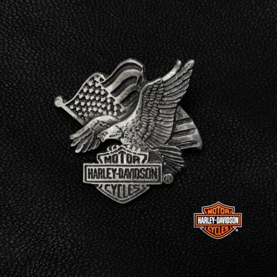 画像1: ハーレーダビッドソン ピンバッジ ピンズ 星条旗 アメリカンイーグル/Harley Davidson U.S.Flag&American Eagle Pins