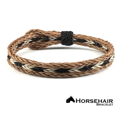 画像1: ホースヘアー 馬毛 ウエスタン ブレスレット（ライトブラウン・ブラック・ナチュラル）/Horse Hair Bracelet