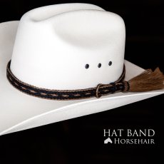 画像1: ホースヘアー ハット バンド（ブラック・ブラウン）/Horse Hair Hat Band(Black/Brown) (1)