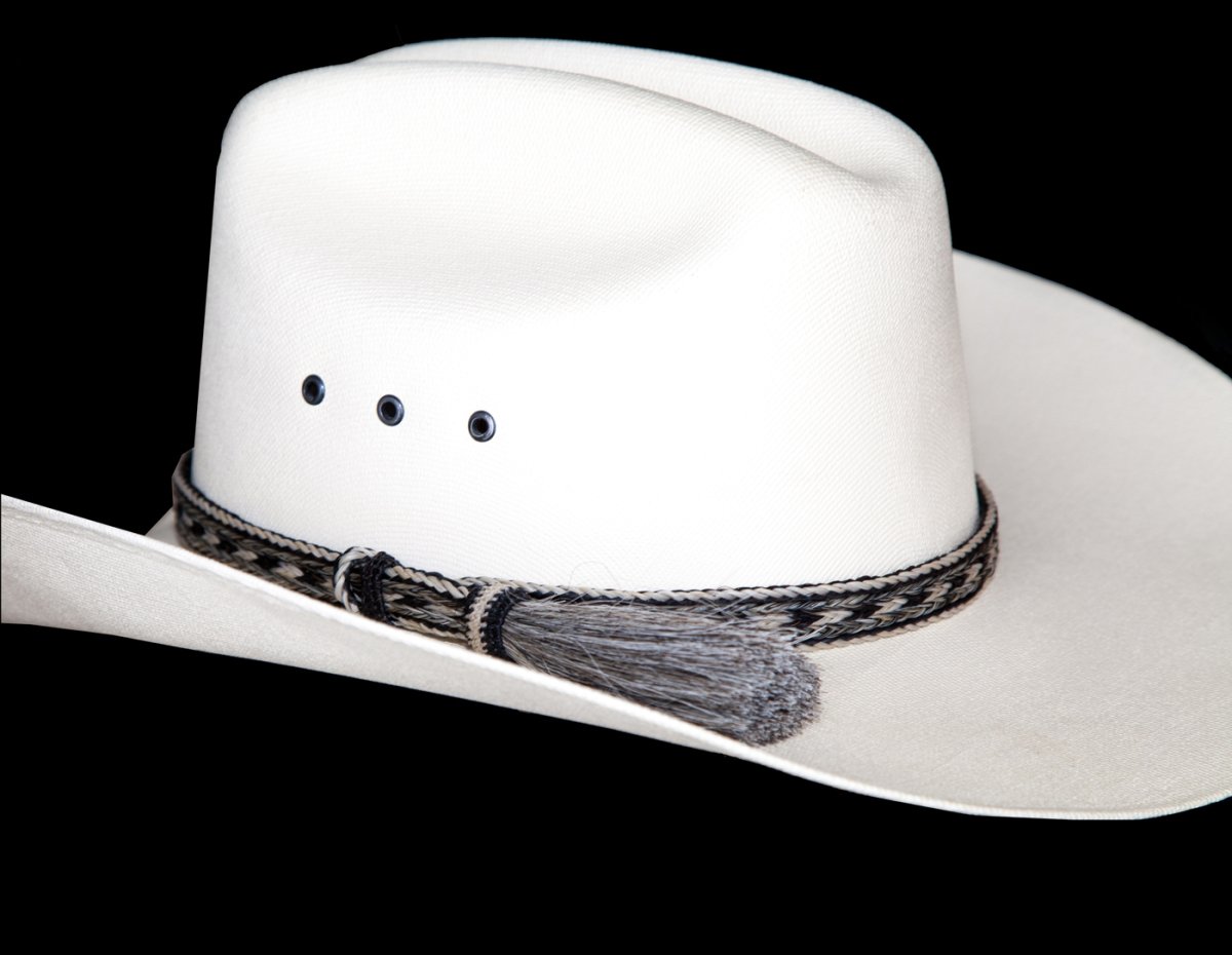 画像3: ホースヘアー 馬毛 ウエスタン ハット バンド（ブラック・グレー・ナチュラル）/Horse Hair Hat Band(Black/Grey/Natural) (3)