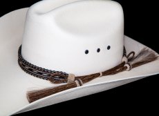 画像3: ホースヘアー 馬毛 ウエスタン ハット（ブラック・ブラウン・ナチュラル）/Horse Hair Hat Band (3)