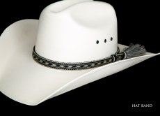 画像2: ホースヘアー 馬毛 ウエスタン ハット バンド（ブラック・グレー・ナチュラル）/Horse Hair Hat Band(Black/Grey/Natural) (2)