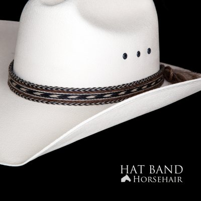 画像1: ホースヘアー 馬毛 ウエスタン ハット（ブラック・ブラウン・ナチュラル）/Horse Hair Hat Band