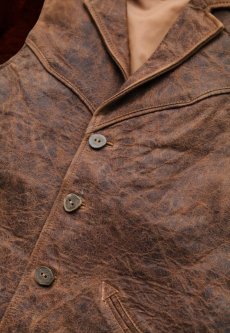 画像2: スカリー ウエスタン レザー ベスト（ブラウン）L/Scully Western Leather Vest(Brown) (2)