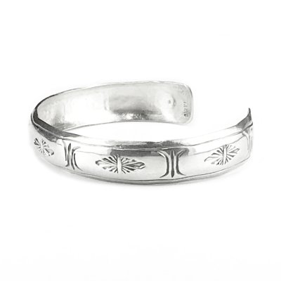 画像2: インディアンジュエリー アメリカ ナバホ族 ハンドメイド スターリングシルバー ブレスレット/Native American Navajo Sterling Silver Bracelet