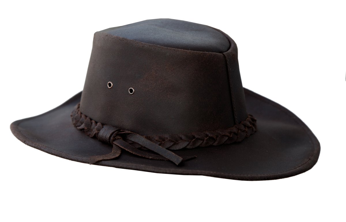 画像3: レザー ハットバンド オイルドレザー ハット（ブラウン）/Kakadu Leather Band Leather Hat (Brown) (3)