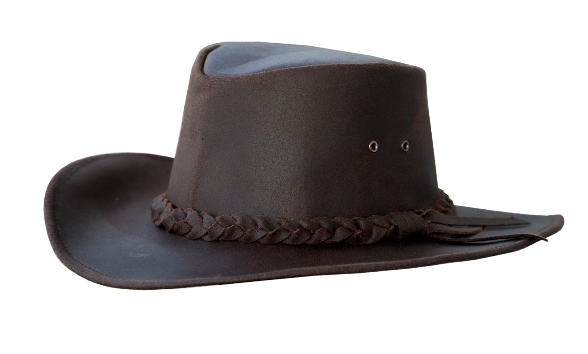 画像2: レザー ハットバンド オイルドレザー ハット（ブラウン）/Kakadu Leather Band Leather Hat (Brown) (2)