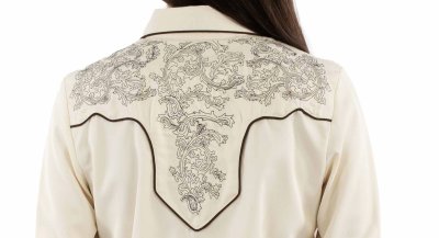 画像3: スカリー 刺繍 ウエスタン シャツ(長袖/クリーム)S/Scully Long Sleeve Western Shirt(Women's)