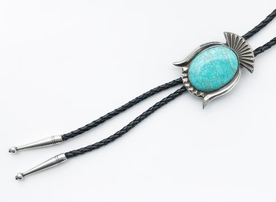 画像2: ターコイズ ボロタイ/Bolo Tie Turquoise Stone