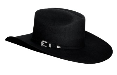 画像2: レジストル 5XXXXX ビーバー 100%ピュアーファーフェルト カウボーイ ハット（ブラック）大きいサイズもあり/Resistol The Challenger 5X Beaver 100% Pure Fur Felt Cowboy Hat (Black)