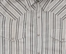 画像2: ローパー ウエスタンシャツ（チャコール ストライプ/長袖）S（身幅54cm）【訳あり商品-SDGs】/Roper Long Sleeve Western Shirt(Charcoal) (2)